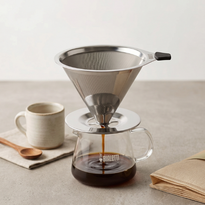 Bialetti Pour Over – Stainless Steel Double Mesh Coffee Filter