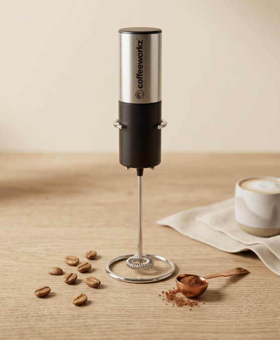 Coffeeworkz Milk Frother With stand
