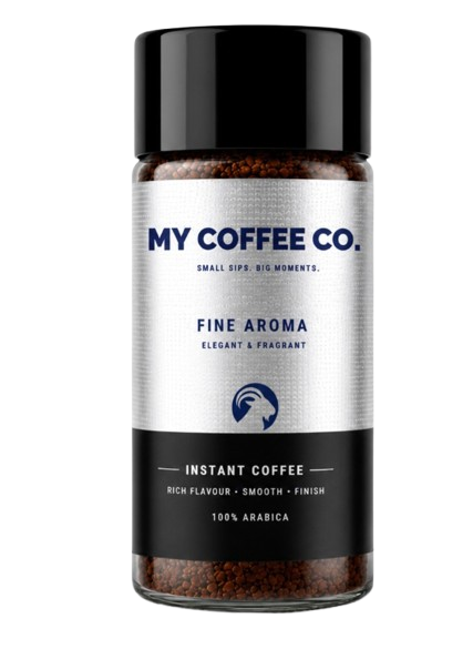 My Coffee Co promotional instant coffee jar